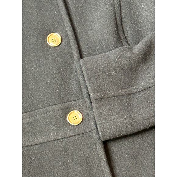 NWT $298 J Crew Factory Petite Lady Day Coat in Black Size 6 Petite - Picture 3 of 5
